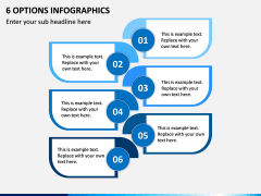 6 Options Infographics PPT Slide 1