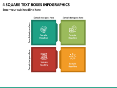 4 Square Text Boxes Infographics PPT slide 2