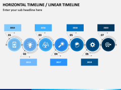 Horizontal Timeline PPT Slide 6