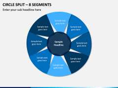 Circle Split – 8 Segments PPT slide 1