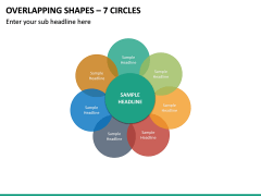 Overlapping Shapes – 7 Circles PPT Slide 2