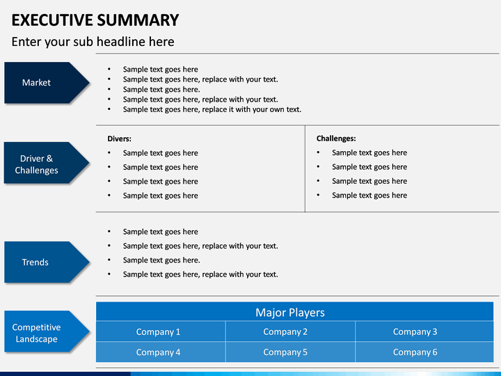 Executive Overview Template