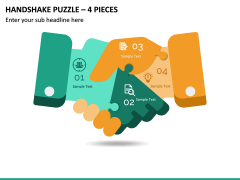 Handshake Puzzle – 4 Pieces PPT Slide 2