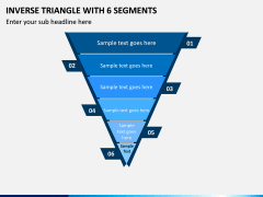 Inverse Triangle with 6 Segments PPT slide 1