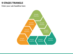 9 Stages Triangle PPT Slide 2