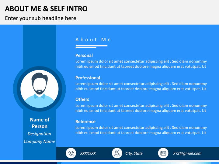 About Me/Self Intro PowerPoint Template SketchBubble