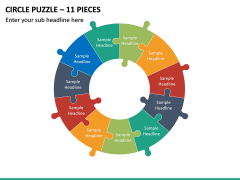 Circle Puzzle – 11 Pieces PPT Slide 2