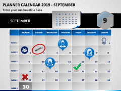 Planner Calendar 2019 PPT Slide 9
