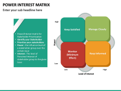 Power Interest Matrix PowerPoint Template | SketchBubble