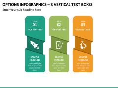 Options Infographics – 3 Vertical Text Boxes PPT Slide 2