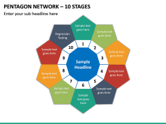 Pentagon Network – 10 Stages PPT slide 2