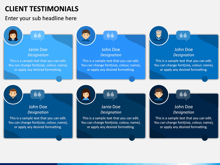 Client Testimonials PowerPoint and Google Slides Template PPT Slides