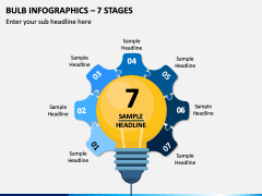 Bulb Inforgaphics – 7 Stages PPT Slide 1