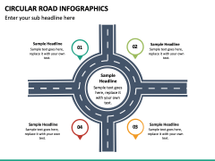 Circular Road Infographics PPT slide 2