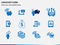 Cash Cost Icons PPT Slide 9