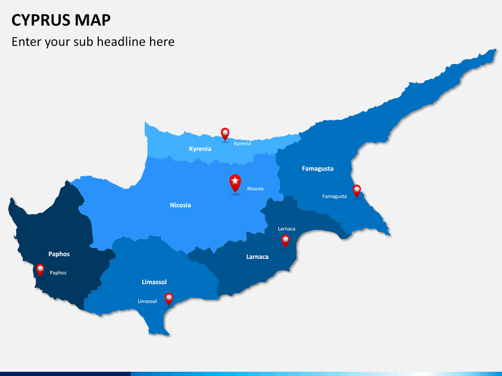 Cyprus map PPT slide 1