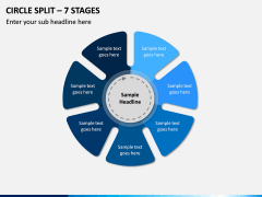 Circle Split – 7 Stages PPT slide 1