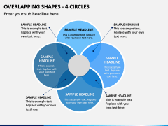Overlapping Shapes - 4 Circles PPT Slide 1