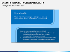 Validity Reliability Generalizability PPT Slide 7