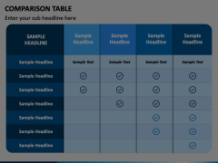 Comparison Tables for PowerPoint and Google Slides - PPT Slides