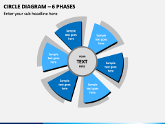 Circle Diagram – 6 Phases PPT Slide 1
