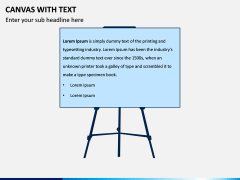 Canvas with Text PPT Slide 2