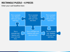 Rectangle Puzzle – 6 Pieces PPT Slide 1