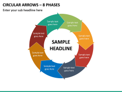 Circular Arrows – 8 Phases PPT Slide 2