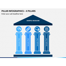 Free 4 Pillar Diagram PowerPoint Template - PPT Slides