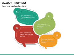 Callout – 4 Options PPT Slide 2