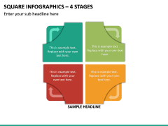 Square Infographics – 4 Stages PPT Slide 2