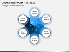 Circular Network – 6 Stages PPT Slide 1