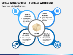 Circle Infographics – 4 Circles With Icons PPT Slide 1