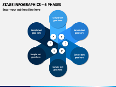 Stage infographics – 6 Phases PPT slide 1
