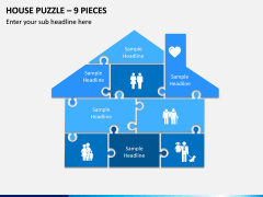 House Puzzle – 9 Pieces PPT Slide 1