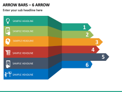 Arrow Bars - 6 Arrow PPT Slide 2