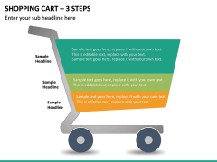 Shopping Cart – 3 Steps PPT slide 2