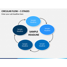 Notepad - 5 Stages PowerPoint Slide