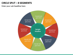 Circle Split – 8 Segments PPT slide 2