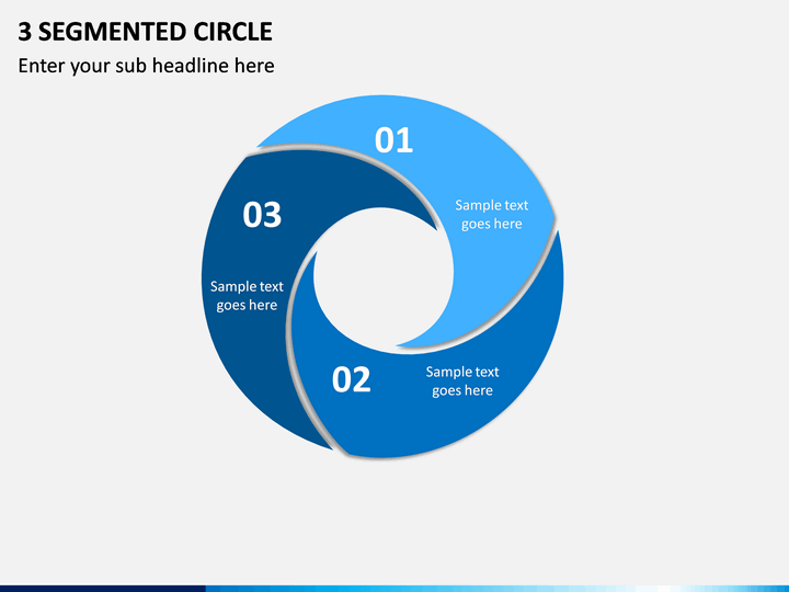 3 Segmented Circle PPT slide 1