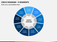 Circle Diagram – 9 Segments PPT Slide 1