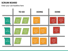 SCRUM Board PowerPoint Template | SketchBubble