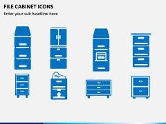 File Cabinet Icons PPT Slide 2