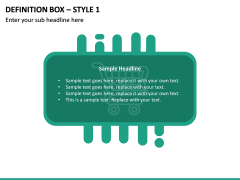 Definition Box – Style 1 PPT slide 2