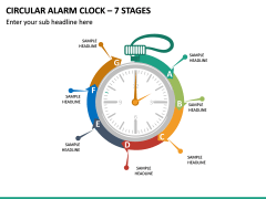 Circular Alarm Clock – 7 Stages PPT Slide 2