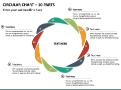 Circular Chart – 10 Parts PPT Slide 2