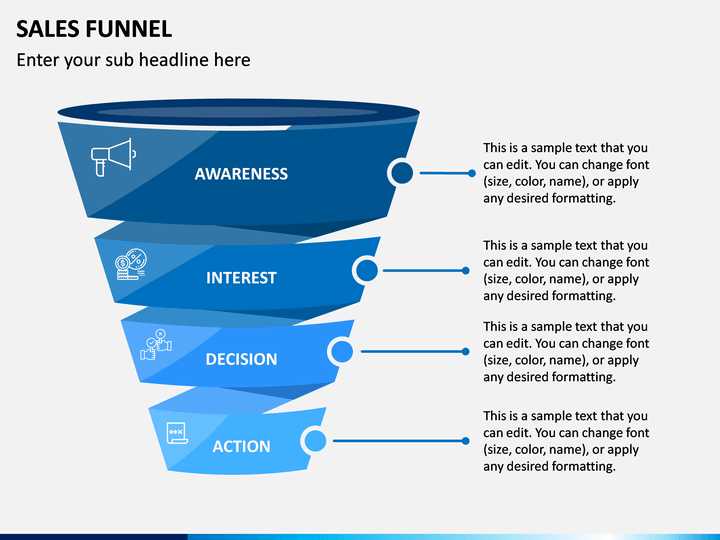 Sales Funnel PowerPoint Template SketchBubble