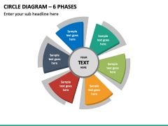 Circle Diagram – 6 Phases PPT Slide 2