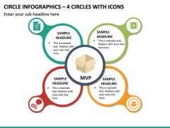 Circle Infographics – 4 Circles With Icons PPT Slide 2