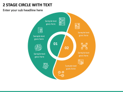 2 Stage Circle with Text PPT slide 2